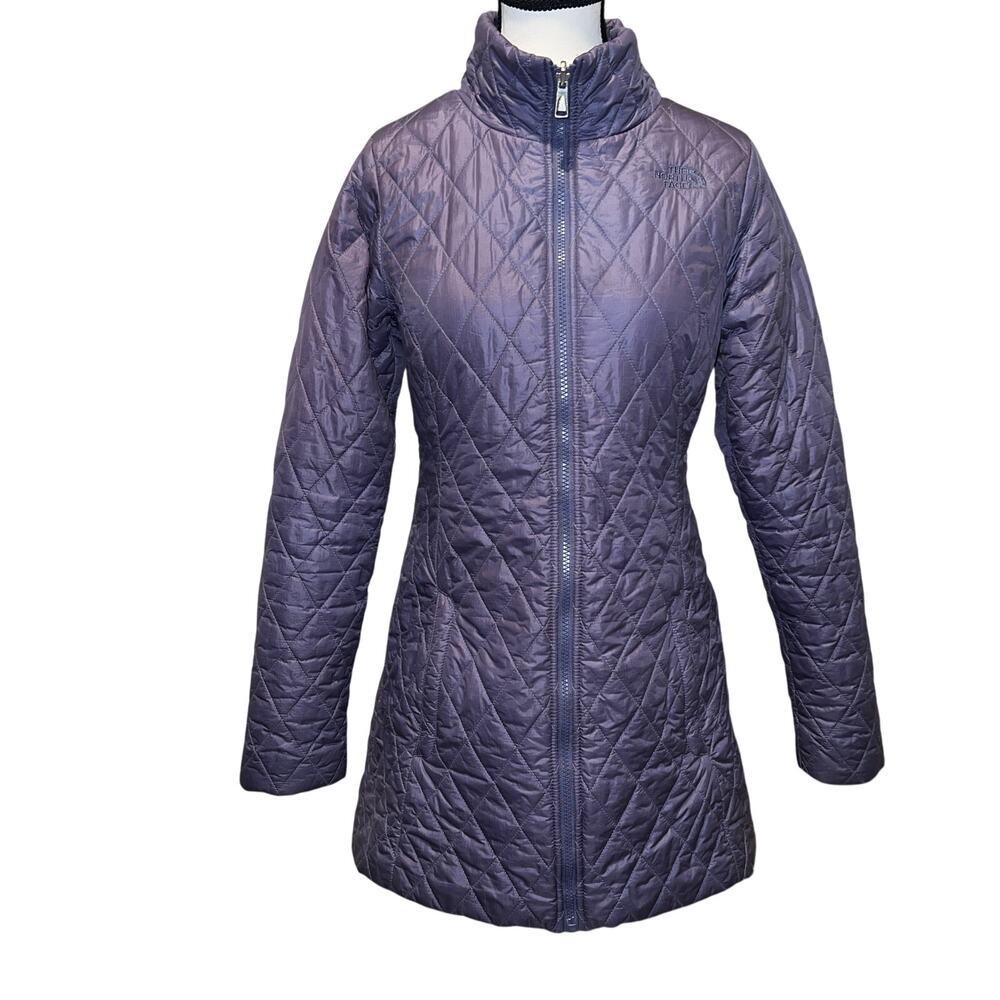 The North Face Women's Hip Length Primaloft Quilted Coat Lilac Purple Size S